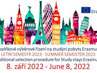 Dodatečné výběrové řízení Erasmus+ 2023
